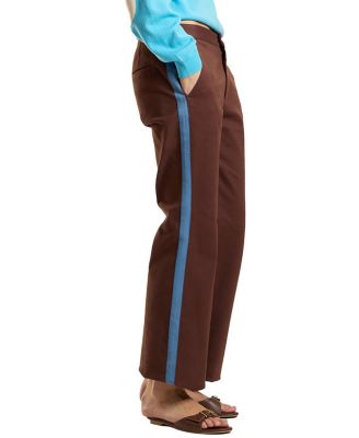  Cotton Cropped Flared Pants