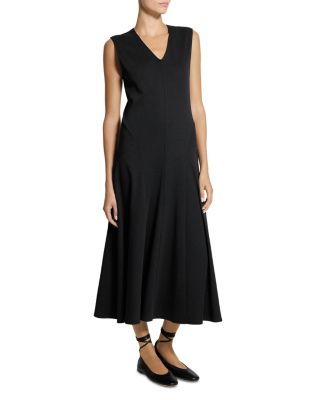 V Neck Midi Dress