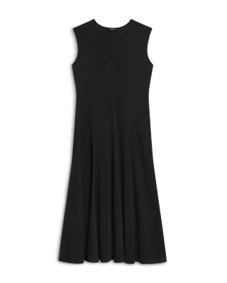 V Neck Midi Dress