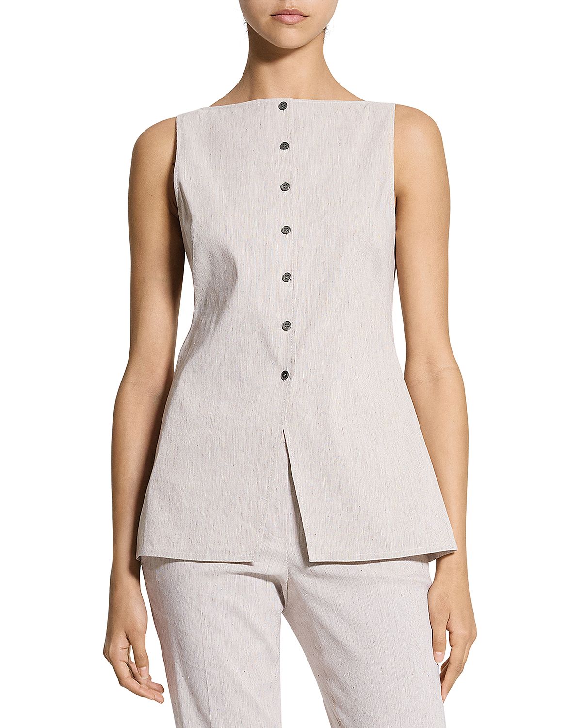 Theory Boat Neck Sleeveless Top