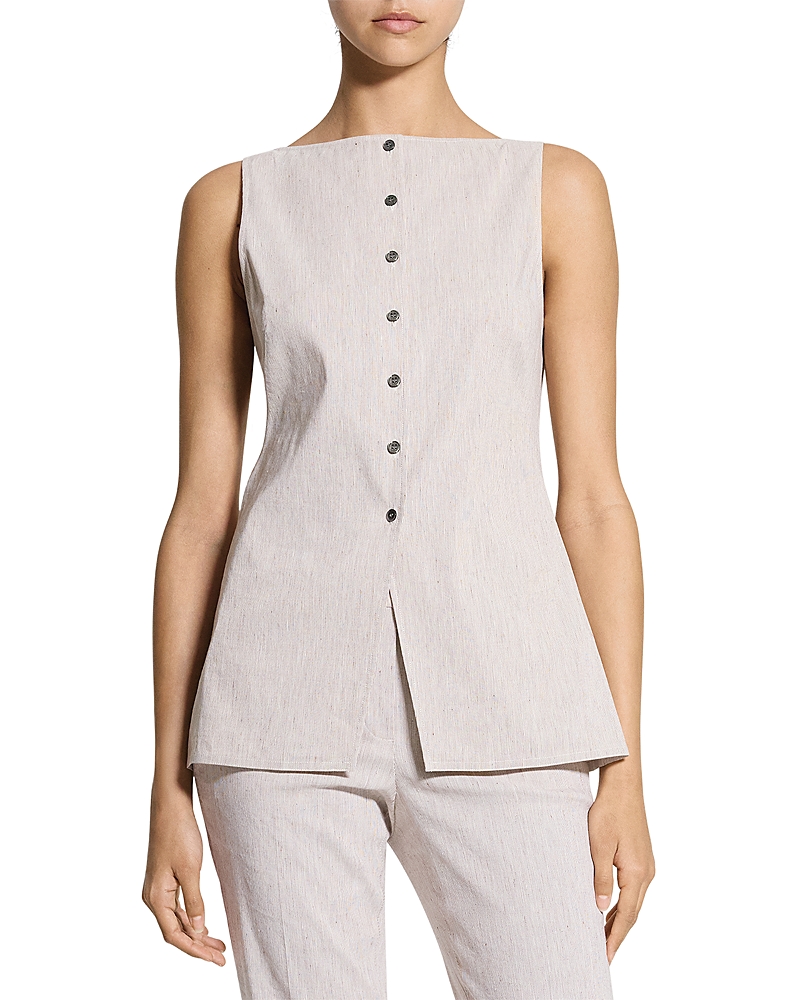 Theory Boat Neck Sleeveless Top