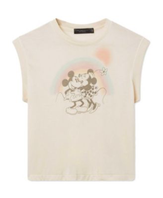  Women's Mickey and Minnie Kiss Vintage Tissue Tank