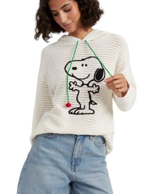  Women's Cotton Snoopy Crochet Hoodie