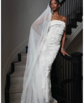  Raphaela Floral Strapless Mermaid Wedding Dress