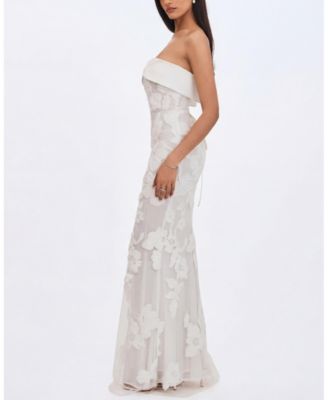  Raphaela Floral Strapless Mermaid Wedding Dress