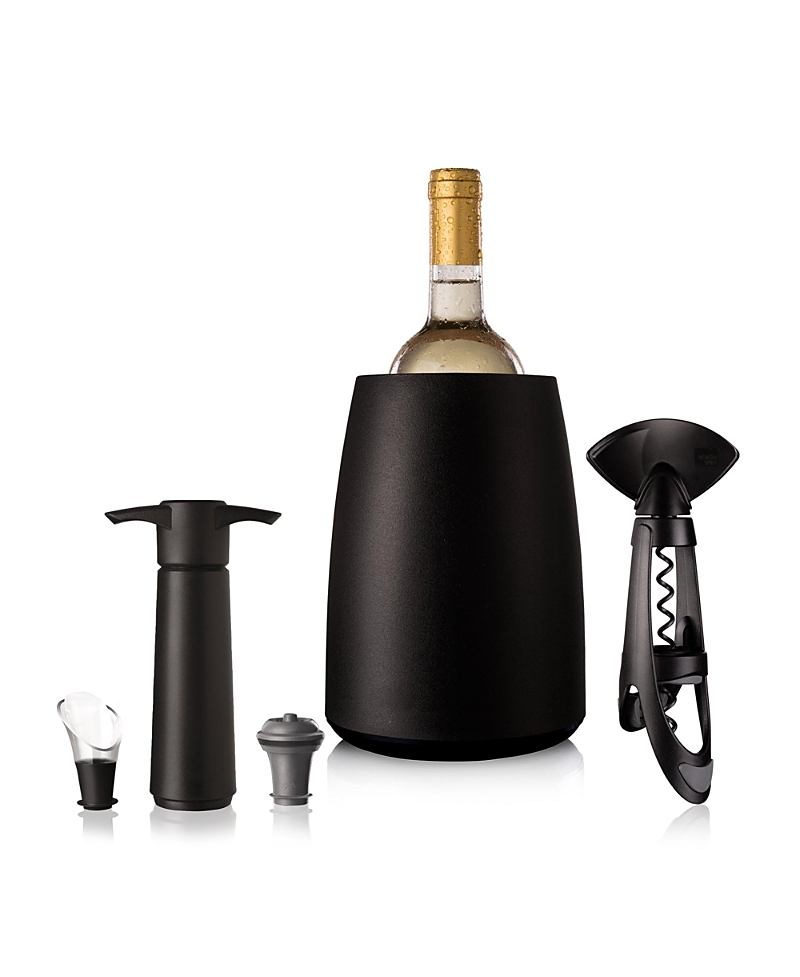 Vacu Vin Elegant Wine Set, 5 Piece In Black