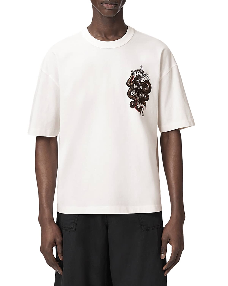 Allsaints Araknid Graphic Crewneck T-Shirt