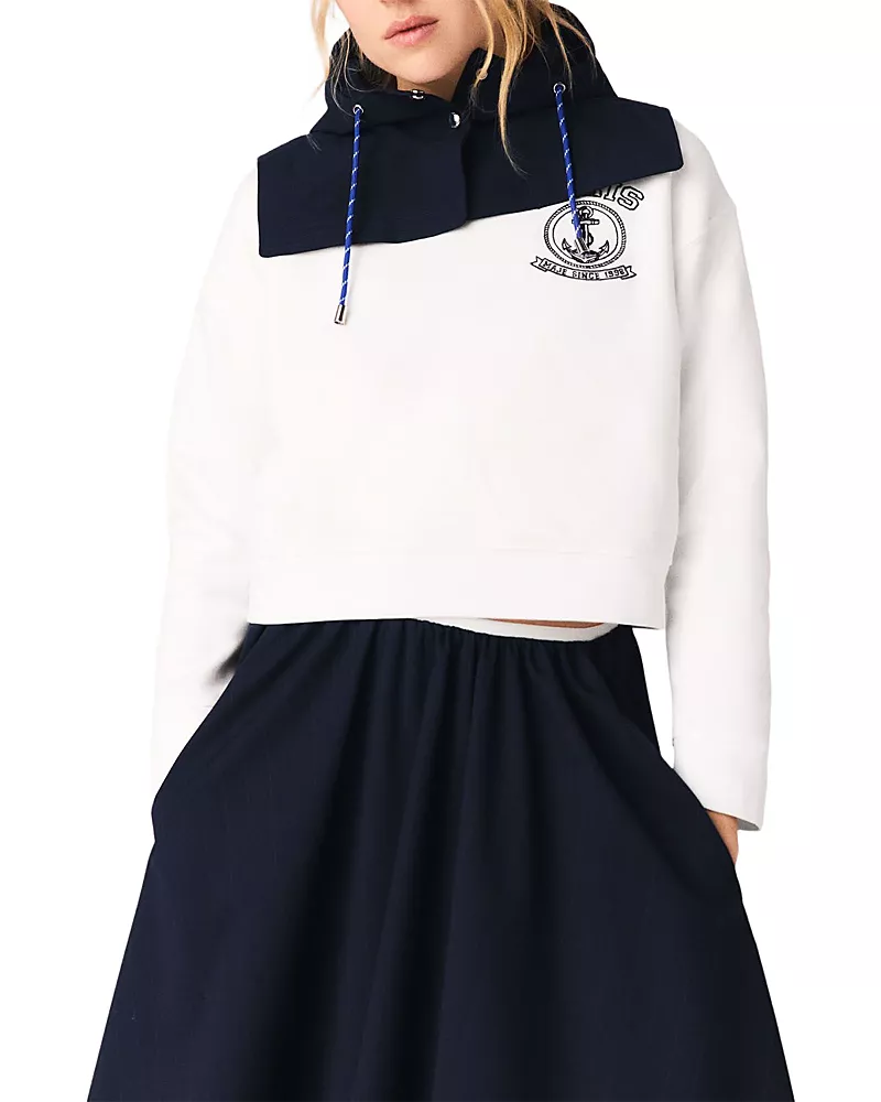 Maje Sailor Print Sweatshirt
