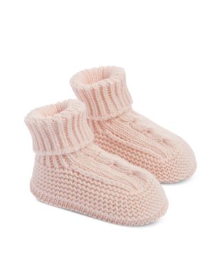 Unisex Cable Knit Bootie Socks - Baby