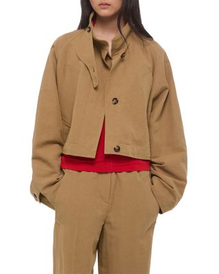 Cropped Sandw Trench Coat