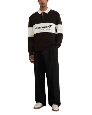 McLaren Unisex Embroidered Logo Rugby Polo Shirt