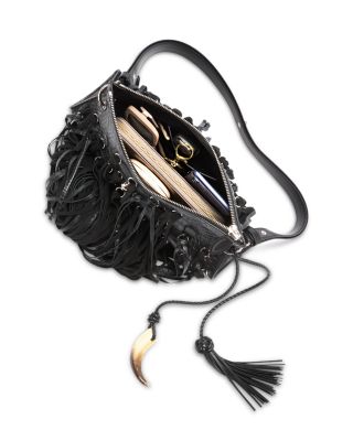 Manta Fringe Leather Clutch
