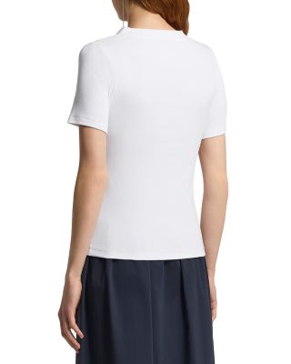 Mixed Media V Neck Tee