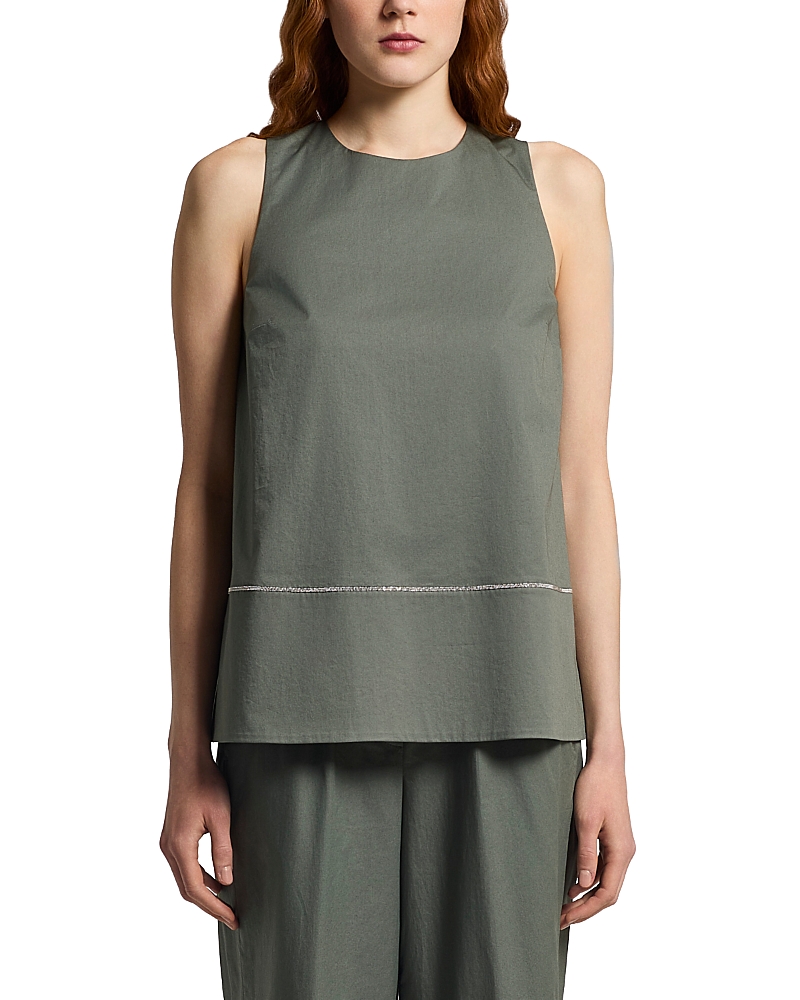 Peserico Sleeveless Round Neck Top