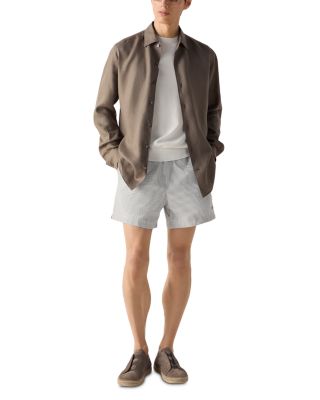 Regular Fit Stripe Swim Trunks