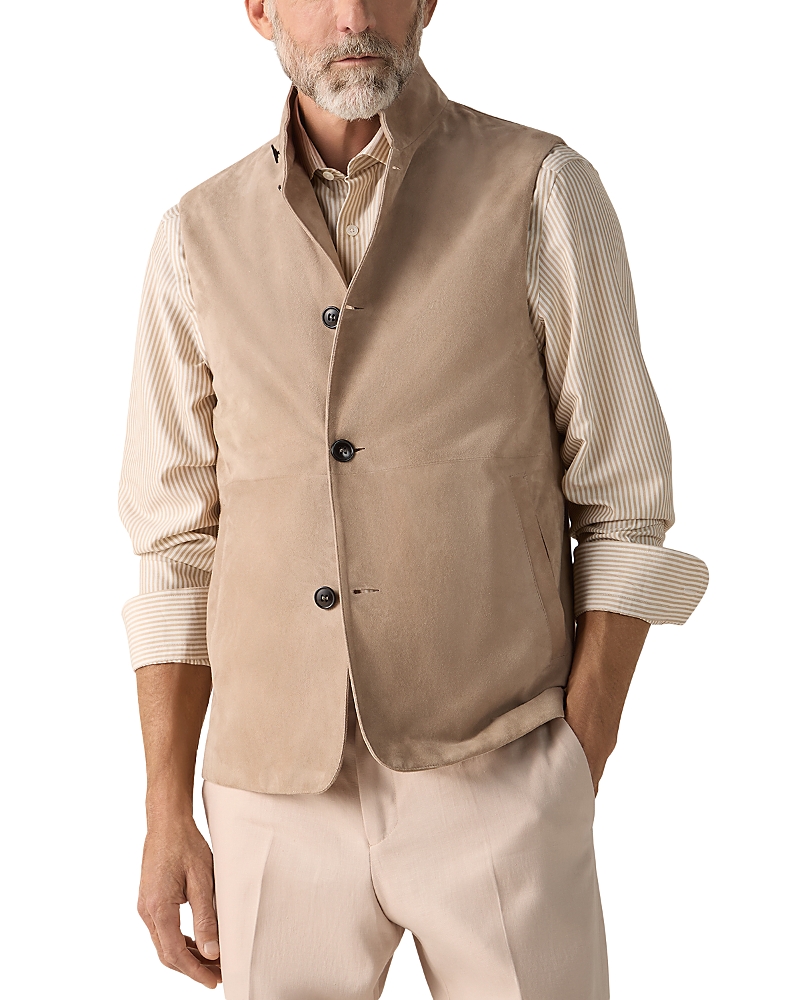 Zegna Sabbia Oasi Leather Vest