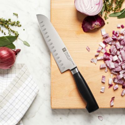 Zwilling Twin Four Star 7" Santoku Hollow Edge