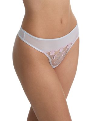 Enamoured Floral Embroidered Thong