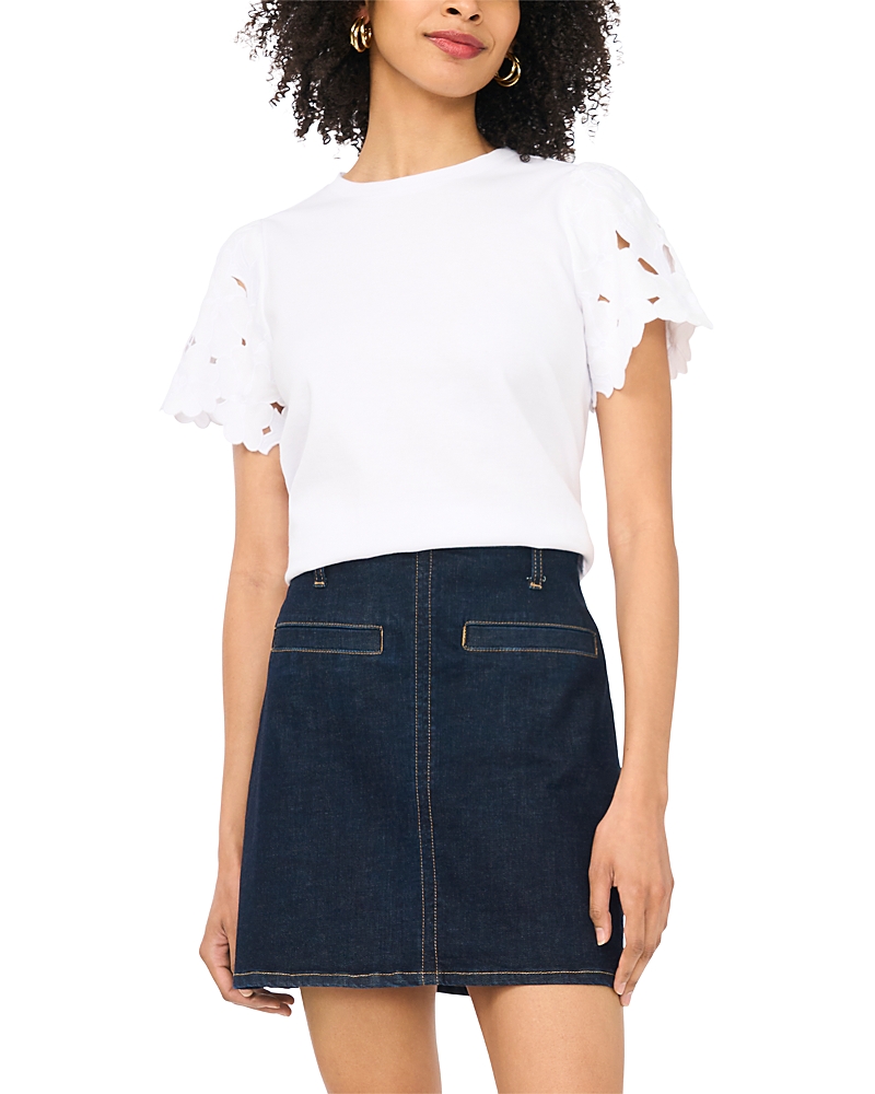 Vince Camuto Embroidered Crewneck Tee