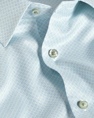 Trim Fit Geometric Print Dress Shirt