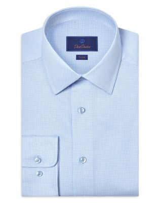 Trim Fit Micro Dobby Solid Dress Shirt