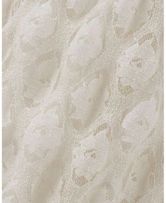  High-Neck Lace Maxi Dress