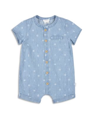 Boys' Printed Chambray Romper - Baby