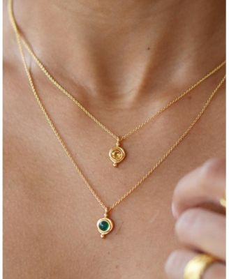  Birthstone Pendant Necklace