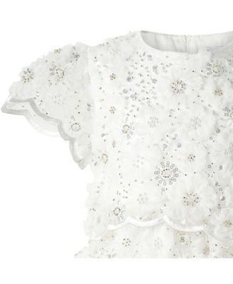 Girls' 3D Scalloped Sequin Dress - Little Kid, Big Kid