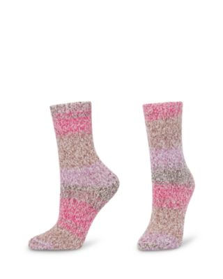 Striped Tweed Cozy Crew Sock, Pack of 2