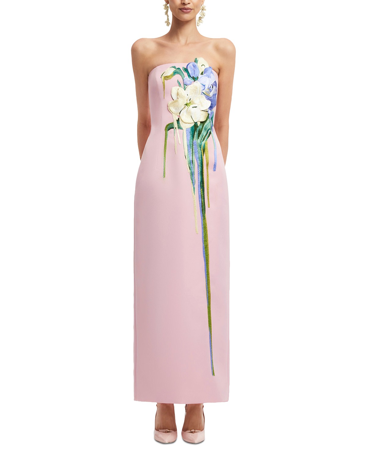 Rayna Embroidered Bustier Dress