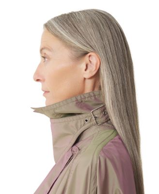 Flowing Taffeta Trench Coat