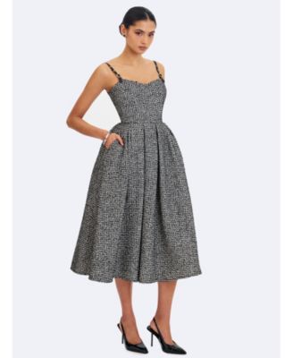  Katalina Tweed Backless Midi Dress