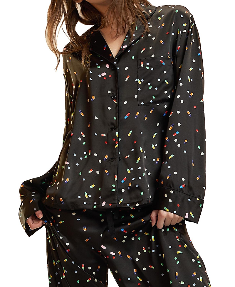 Cynthia Rowley Pill Print Pj Top
