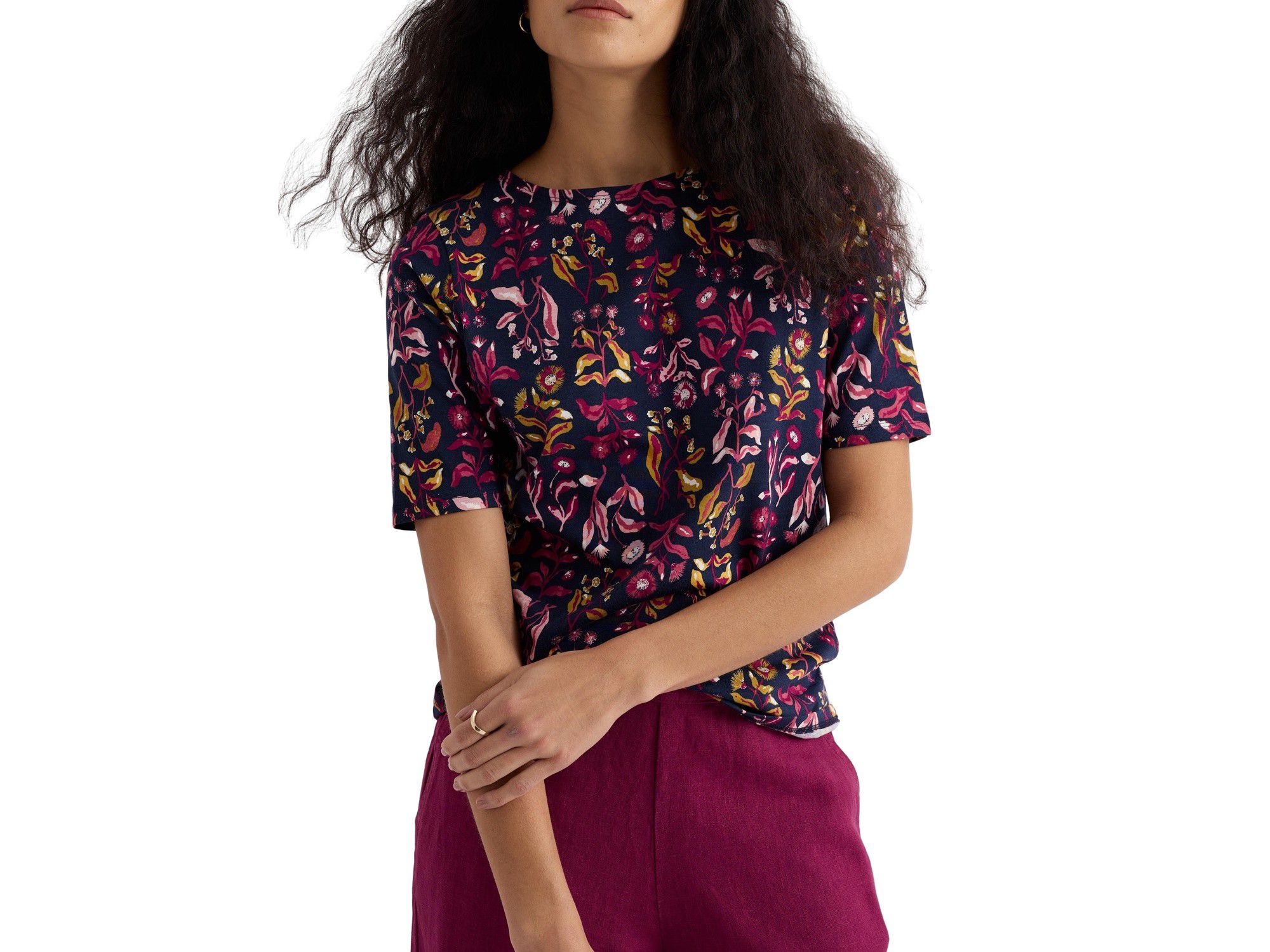 Poisson Printed Boat Neck T-shirt — Image 5