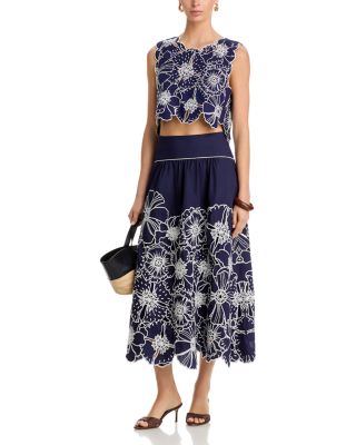 Floral Midi Skirt