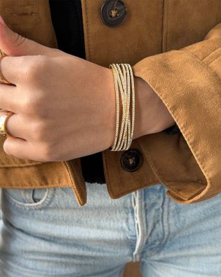 Iman Multi Row Bangle Bracelet