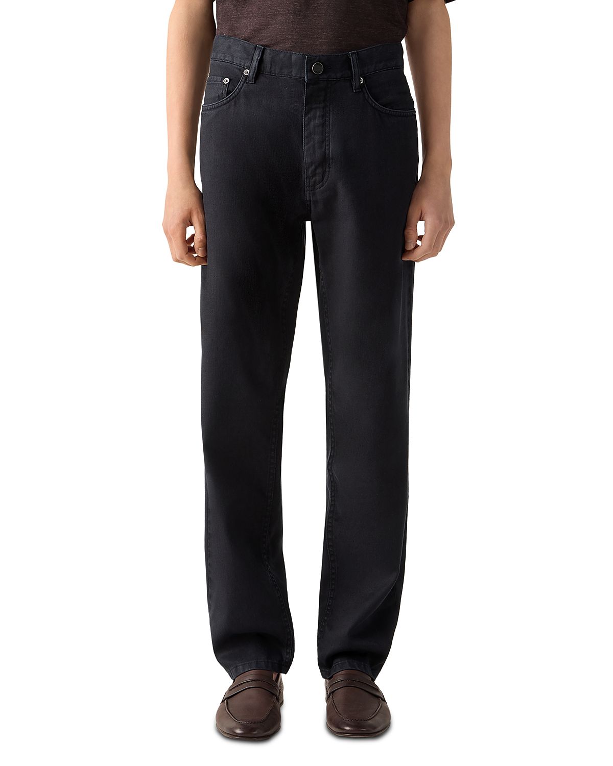 Zegna Slim Fit Stretch Cotton and Linen Roccia Pants