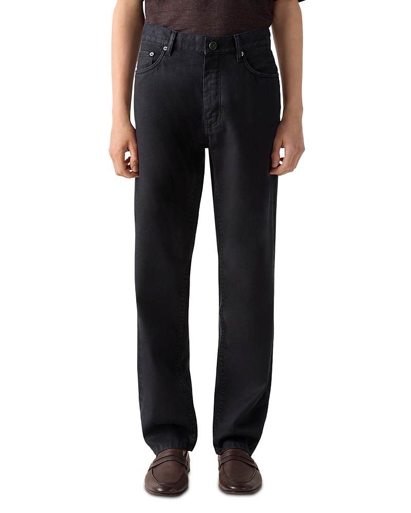 Zegna Slim Fit Stretch Cotton and Linen Roccia Pants