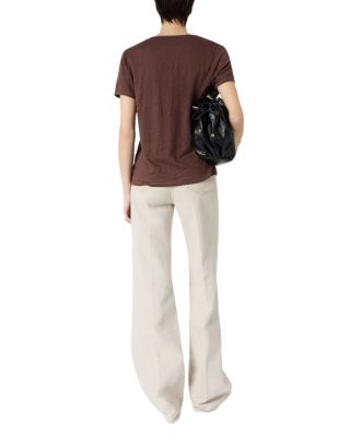 Mirana Linen V Neck Top