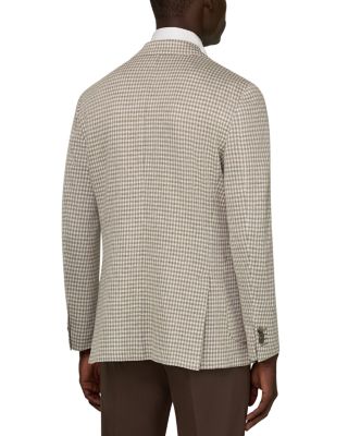 Regular Fit Gingham Linen Blazer