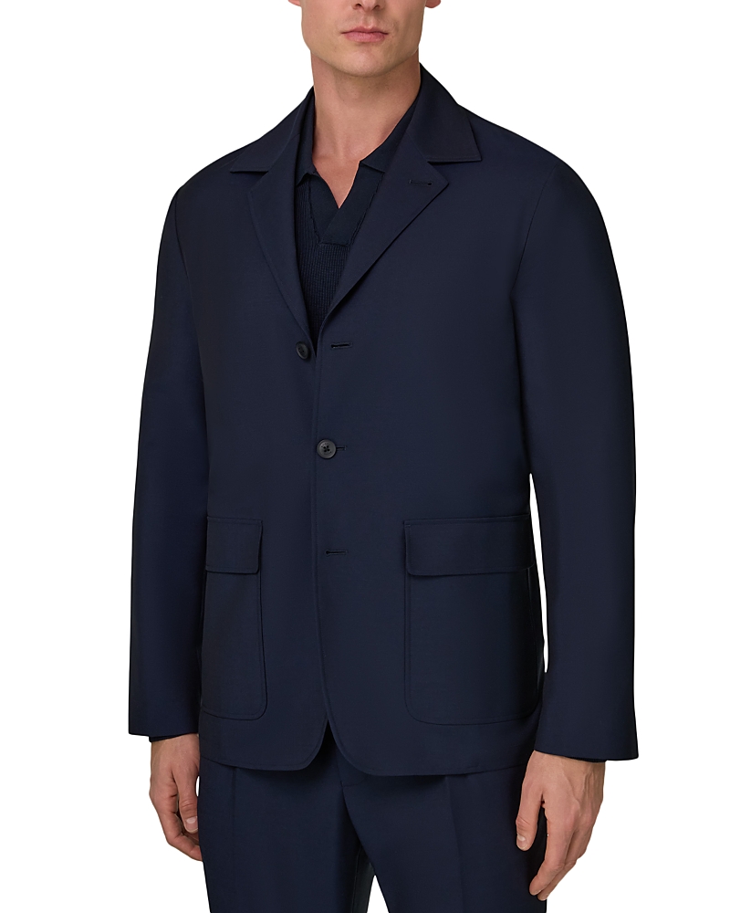 Boggi Milano Regular Fit Wool Mohair Blazer