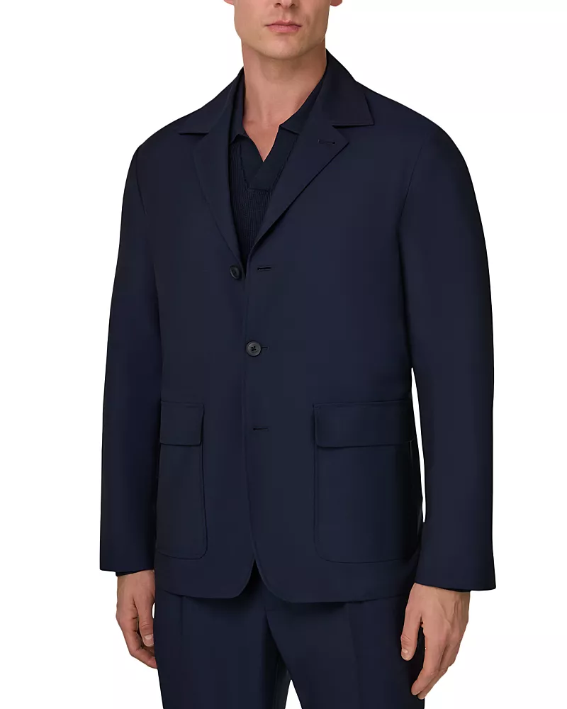 Boggi Milano Regular Fit Wool Mohair Blazer