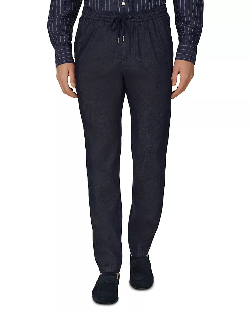 Boggi Milano Coulisse Tapered Fit Drawstring Trousers