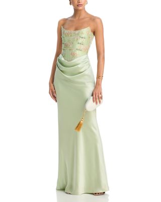 Frances Embroidered Corset Gown