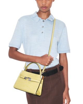 Lee Radziwill Embossed Leather Crossbody Bag