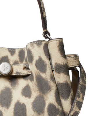 Romy Mini Cheetah Print Suede Crossbody Bag