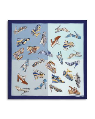 Shoe Print Silk Scarf