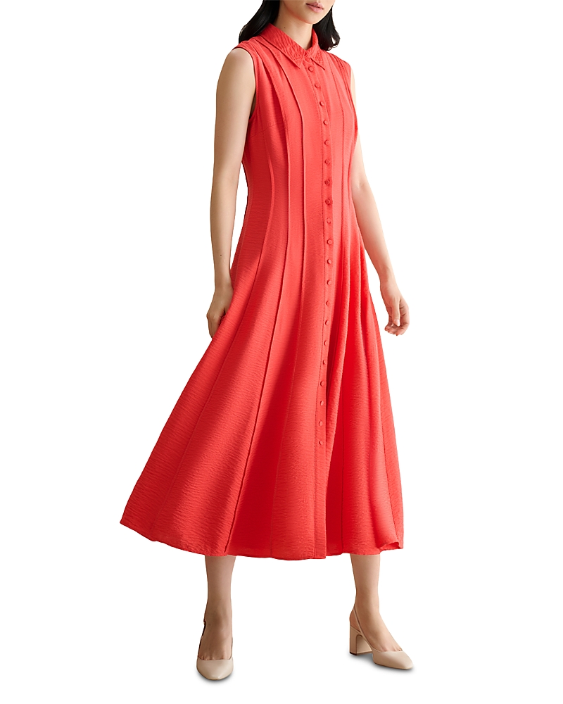 Hobbs London Burghley Pleated Dress