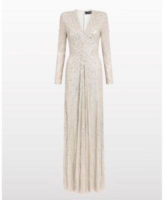  Eve Sequin-Embellished V-neck Dress